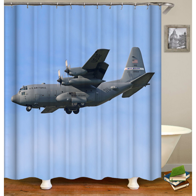 Ensemble de crochets pour rideau de douche en PEVA transparent, résistant à l'eau et aux moisissures, antimicrobien