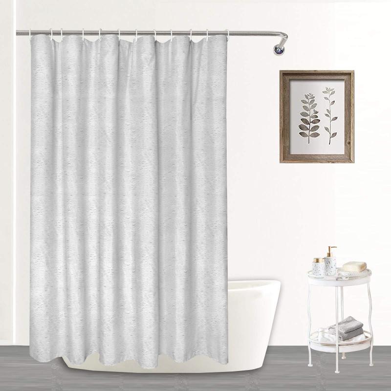 Customized Logo Photo Shower Curtain, Waterproof Polyester POD Bath Curtain$