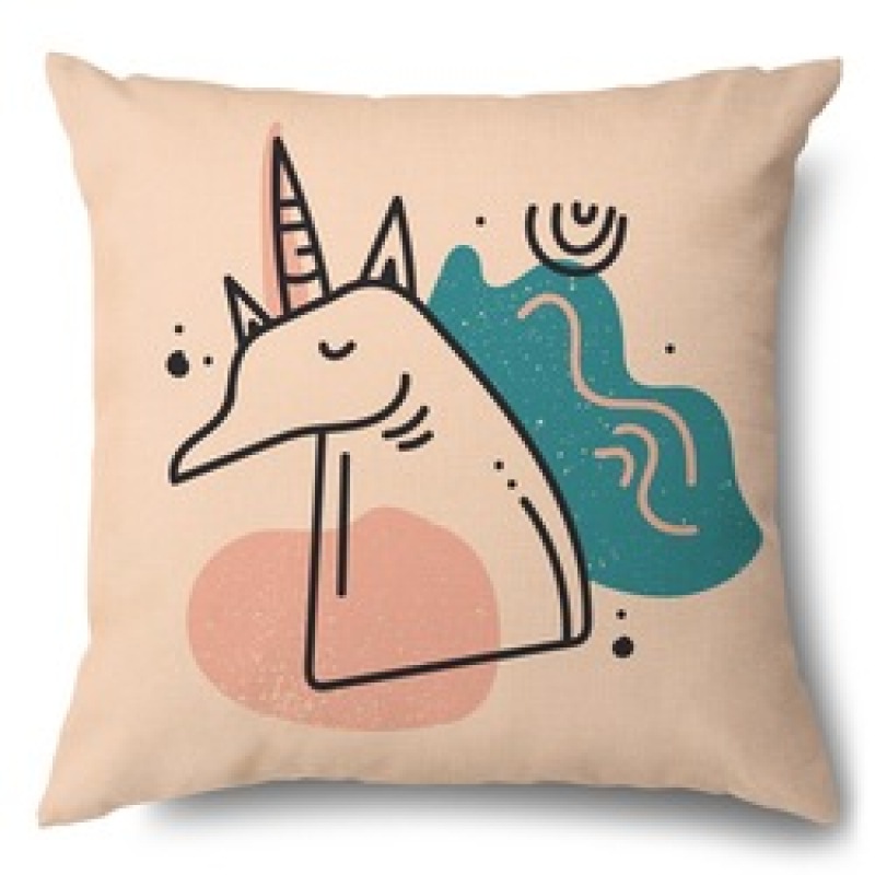 Digital Printing Abstract Line Face Polyester Custom Cushion Cover, Wholesale Pillow Garden Sofa Chair Seat Cushion Cover/