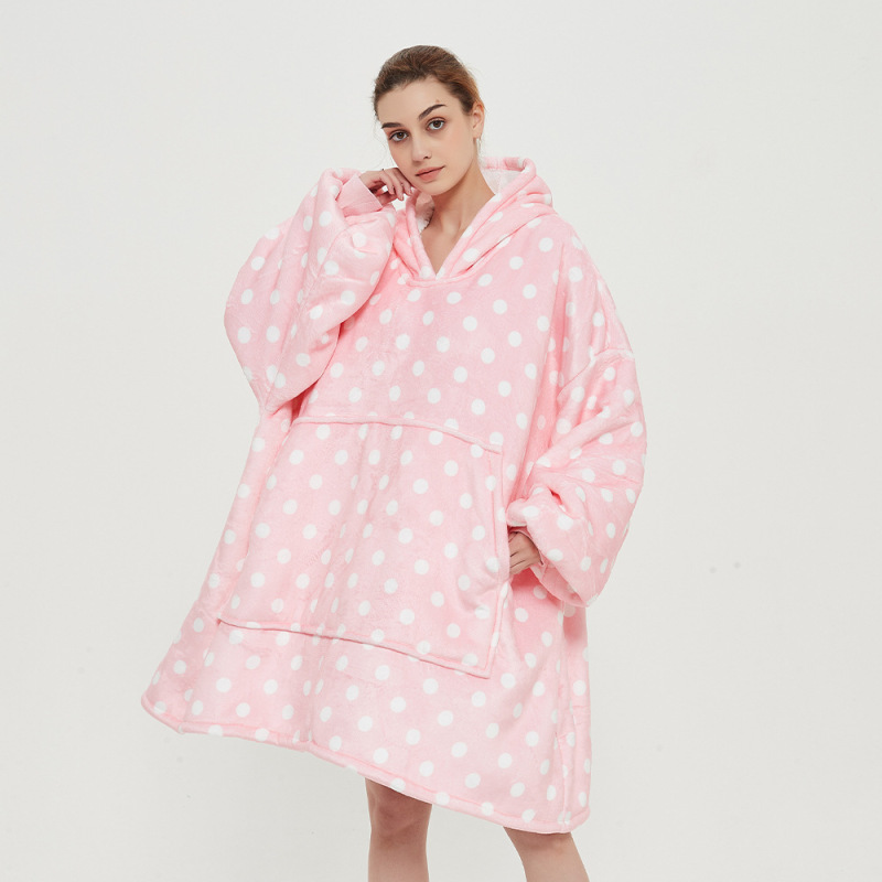 Outdoor Hooded Pocket Blankets, Warm Super Soft Hoodie Sweatshirt Blanket/