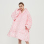 Outdoor Hooded Pocket Blankets, Warm Super Soft Hoodie Sweatshirt Blanket/