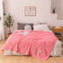 Bonenjoy Blankets for Beds Solid Yellow Color Soft Warm 300GSM Plaid Square Flannel Blanket On the Bed Thickness Throw Blanket