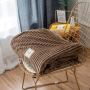 Bonenjoy Blankets for Beds Solid Yellow Color Soft Warm 300GSM Plaid Square Flannel Blanket On the Bed Thickness Throw Blanket
