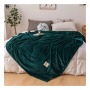 Bonenjoy Blankets for Beds Solid Yellow Color Soft Warm 300GSM Plaid Square Flannel Blanket On the Bed Thickness Throw Blanket