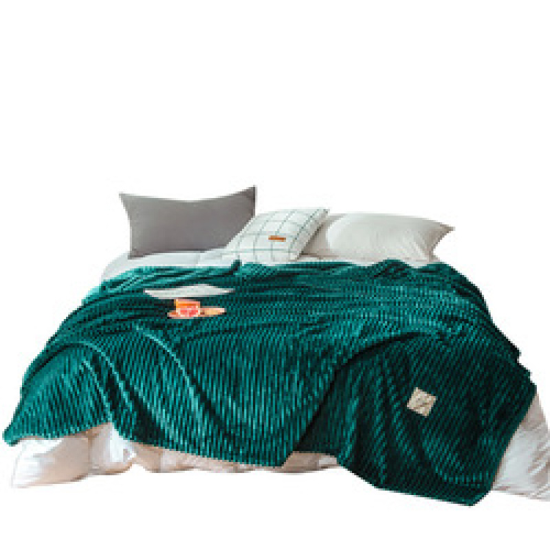 Bonenjoy Blankets for Beds Solid Yellow Color Soft Warm 300GSM Plaid Square Flannel Blanket On the Bed Thickness Throw Blanket