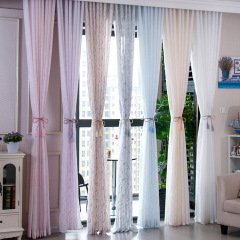 For Home Moroccan Sheer Valance Curtains, New Living Room Sets Jacquard Curtain Fabric Beige^