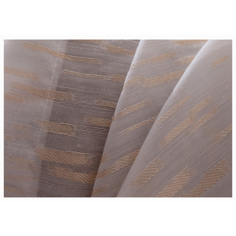 For Home Moroccan Sheer Valance Curtains, New Living Room Sets Jacquard Curtain Fabric Beige^