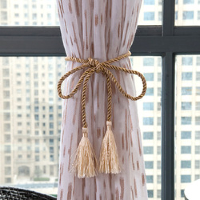 For Home Moroccan Sheer Valance Curtains, New Living Room Sets Jacquard Curtain Fabric Beige^