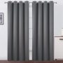 Cross-border supply Modern Black Curtains Doors For Living Room Blackout Bedroom Window Curtain#