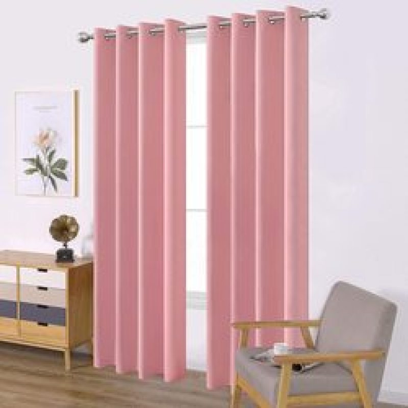 Cross-border supply Modern Black Curtains Doors For Living Room Blackout Bedroom Window Curtain#