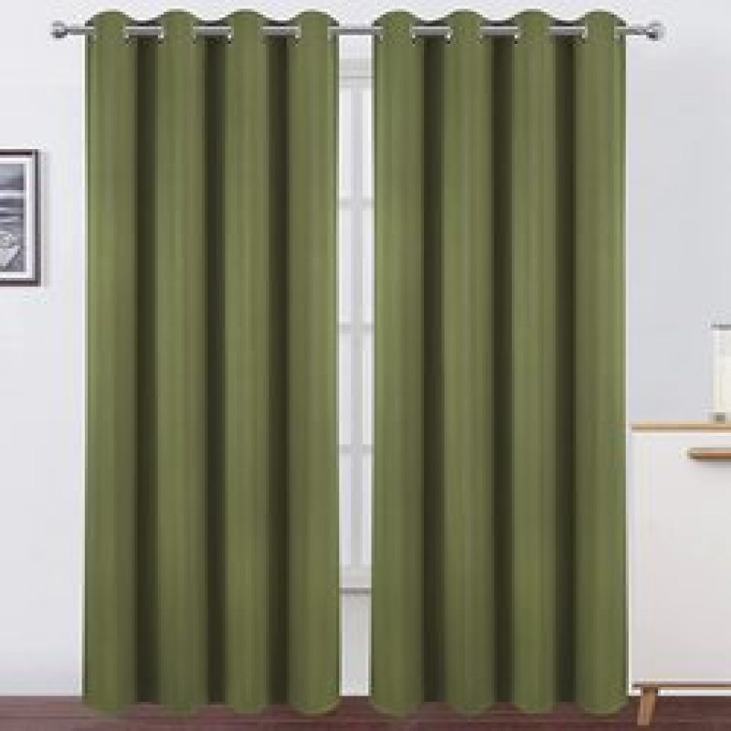 Cross-border supply Modern Black Curtains Doors For Living Room Blackout Bedroom Window Curtain#