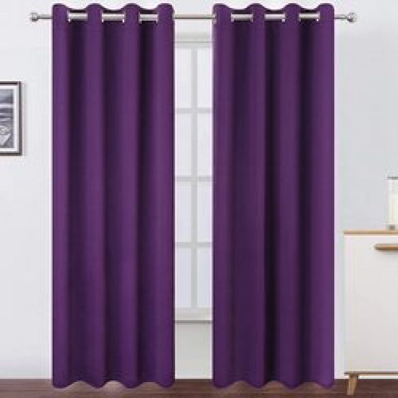 Cross-border supply Modern Black Curtains Doors For Living Room Blackout Bedroom Window Curtain#