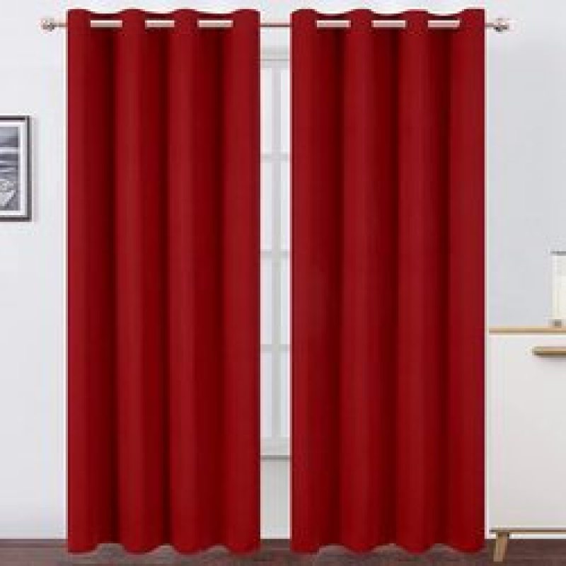 Cross-border supply Modern Black Curtains Doors For Living Room Blackout Bedroom Window Curtain#