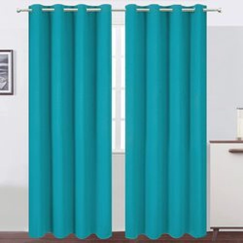 Cross-border supply Modern Black Curtains Doors For Living Room Blackout Bedroom Window Curtain#