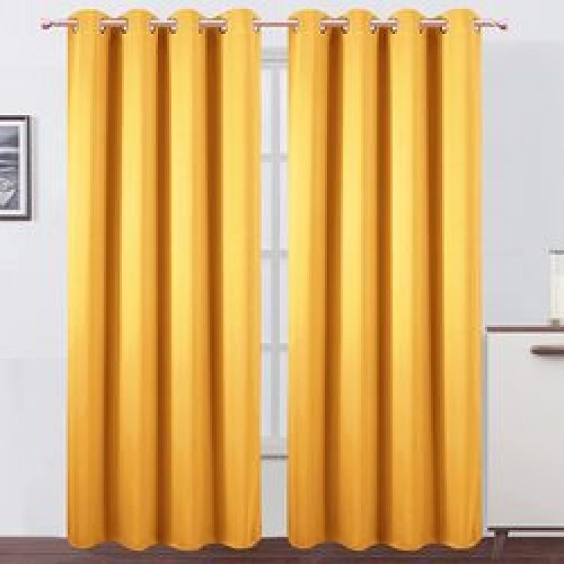 Cross-border supply Modern Black Curtains Doors For Living Room Blackout Bedroom Window Curtain#