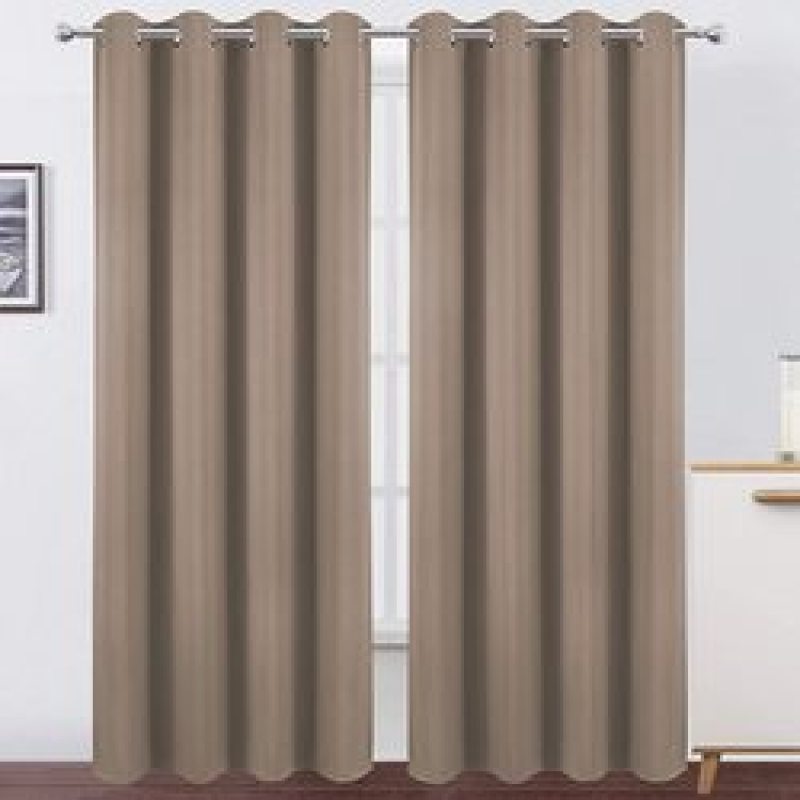 Cross-border supply Modern Black Curtains Doors For Living Room Blackout Bedroom Window Curtain#