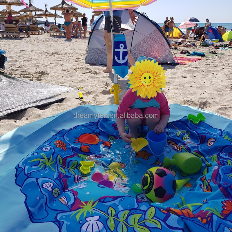 2022 Manufacturers Amazon Custom Waterproof Beach Pool Blanket for Kids, Wholesale Picnic Beach Paddling Pool Blanket Summer