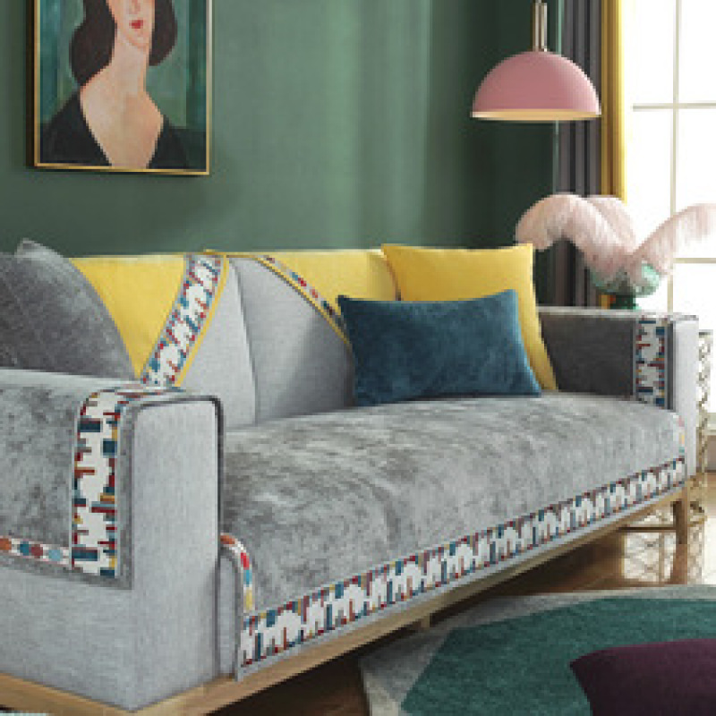 Fashion Universal Couch Cover, Fashion Chenille Sofa Slipcover Sofa Cover Towel/