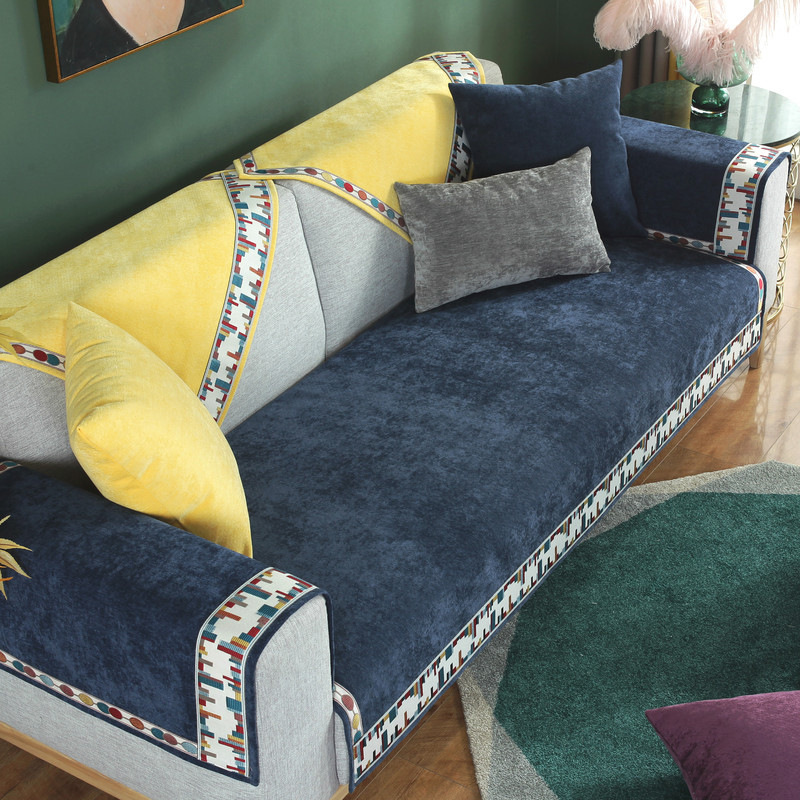 Fashion Universal Couch Cover, Fashion Chenille Sofa Slipcover Sofa Cover Towel/