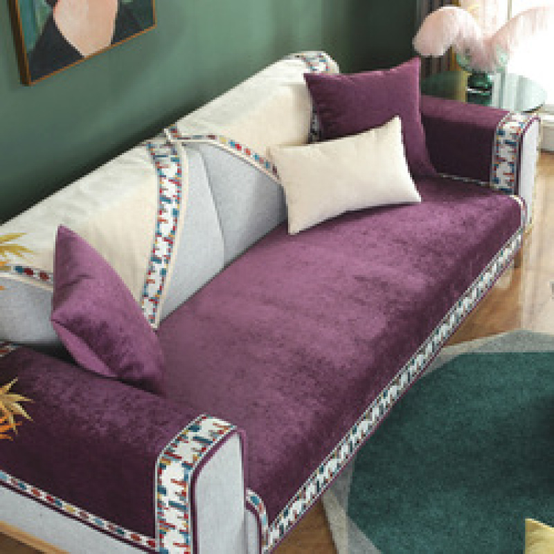 Fashion Universal Couch Cover, Fashion Chenille Sofa Slipcover Sofa Cover Towel/