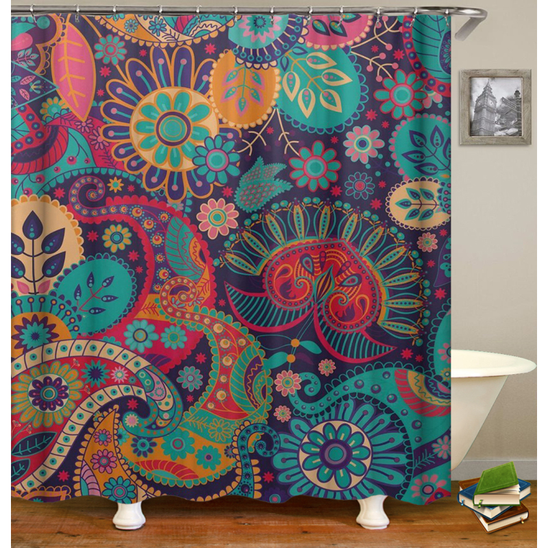 Drop Shipping 2018 Amazon 100 Top Seller Products Eco-Friendly EVA Clear Pockets Shower Curtain Shower Curtain/