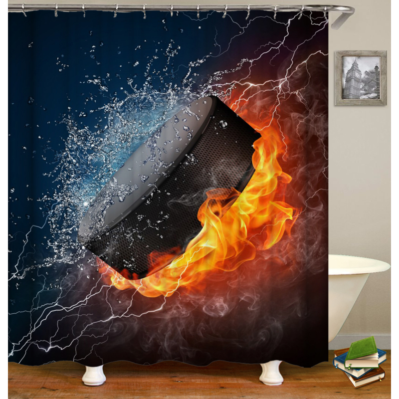 Drop Shipping 2018 Amazon 100 Top Seller Products Eco-Friendly EVA Clear Pockets Shower Curtain Shower Curtain/