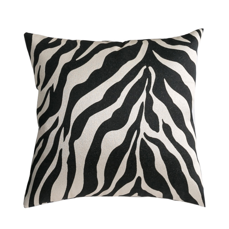 Nordic Luxury High Precision Zebra Grain Cushion Cover, New Design Polyester Cushion Cover /