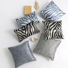 Nordic Luxury High Precision Zebra Grain Cushion Cover, New Design Polyester Cushion Cover /