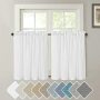 New Design Natural Linen Sheer Window Rod Pocket Kitchen Curtain, Treatment Light Reducing Textured Tiers Living Room Curtain/