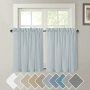 New Design Natural Linen Sheer Window Rod Pocket Kitchen Curtain, Treatment Light Reducing Textured Tiers Living Room Curtain/