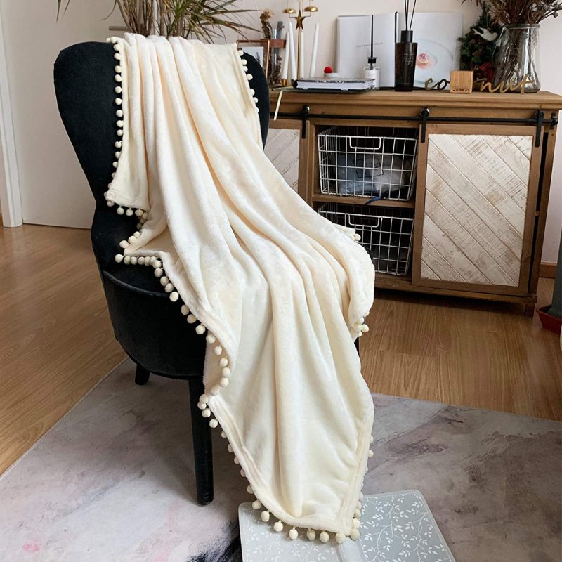 customizable Solid Blankets for Beds Soft Sherpa Blanket ,Flannel Warm Blanket On The Sofa Fleece Blanket#