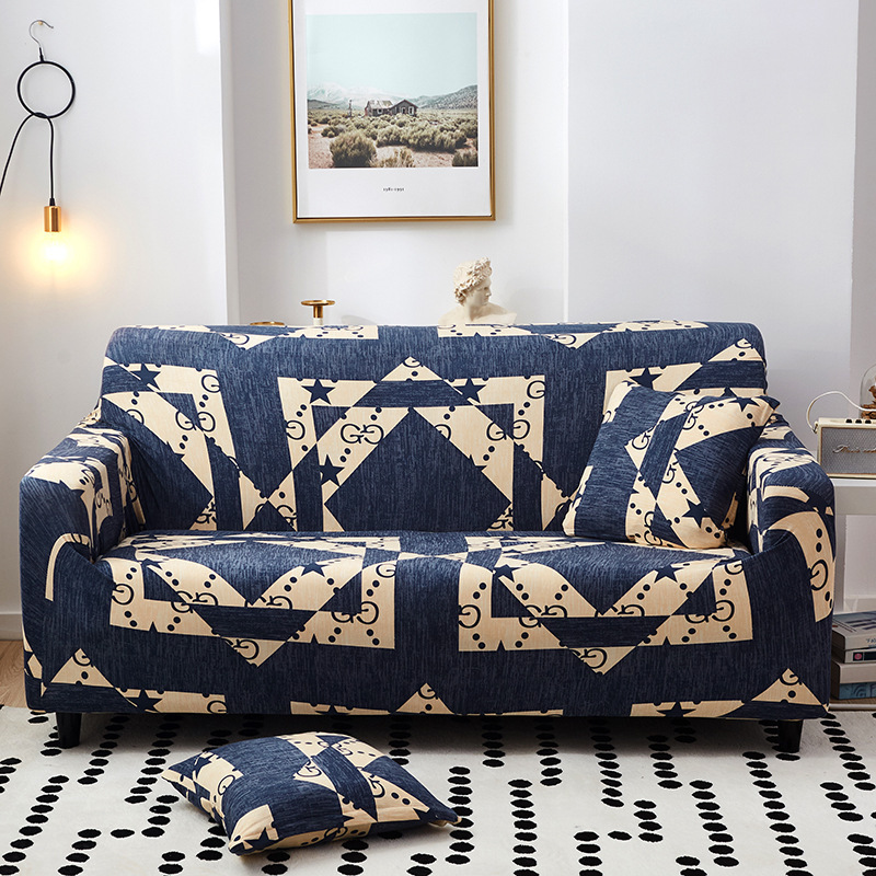 Housse de siège élastique pour canapé, article de décoration intérieure en gros, housse élégante pour canapé d'angle en L pour salon/