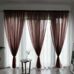 Factory Latest desgin Online Sale Sheer Voile Curtain For Living Room/