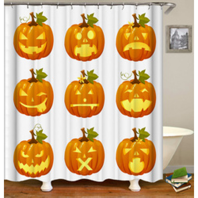 Custom Design Shower Curtain Waterproof 3D PrintCustom Printing Waterproof Anime Shower Curtain With Bathroom Mat Set/