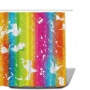Nice And colorful rainbow Shower Curtain Painting 3d Digital Printing Polyester colorful rainbow Shower Curtain