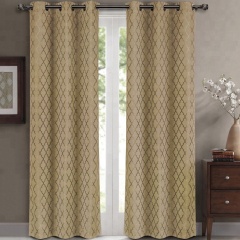 New style 100% Polyester blackout yarn dyed theater 3d curtains poland