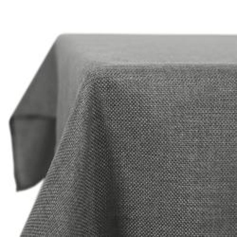 High Quality Decorative Square Faux Beige Linen Water Resistant Tablecloth for Kitchen Wedding Living Room