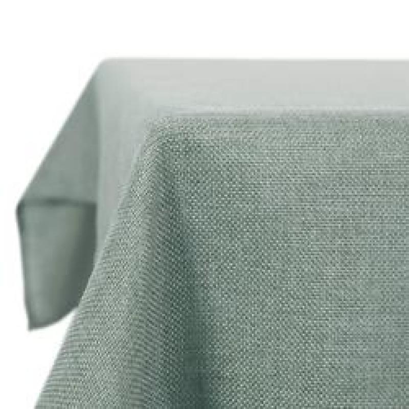 High Quality Decorative Square Faux Beige Linen Water Resistant Tablecloth for Kitchen Wedding Living Room