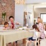 High Quality Decorative Square Faux Beige Linen Water Resistant Tablecloth for Kitchen Wedding Living Room