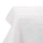High Quality Decorative Square Faux Beige Linen Water Resistant Tablecloth for Kitchen Wedding Living Room