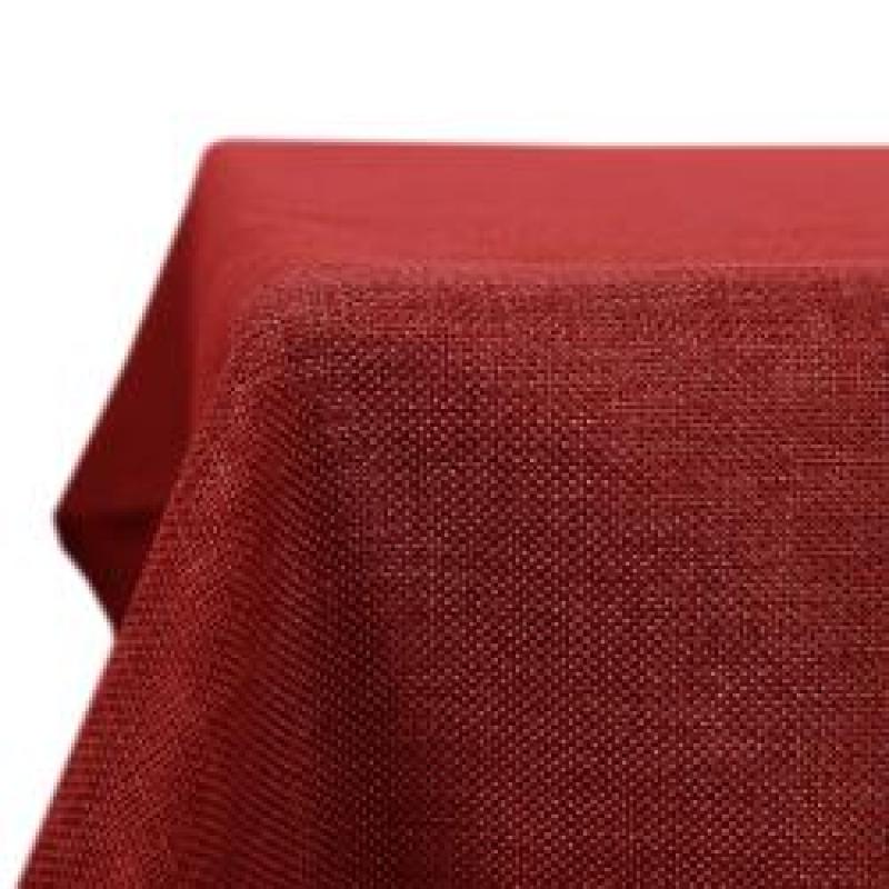 High Quality Decorative Square Faux Beige Linen Water Resistant Tablecloth for Kitchen Wedding Living Room