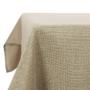 High Quality Decorative Square Faux Beige Linen Water Resistant Tablecloth for Kitchen Wedding Living Room