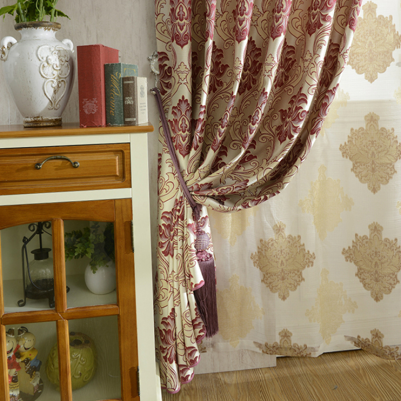 Made In China Jacquard Gordijnen, New Grommet Window Rideaux Dubai/