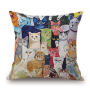 New Paintings Birds Cushion Cover Pillow Case Cotton Linen Sofa Car Home Decor,Latest Design Jacquard Cushion Cover/