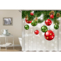 drop shipping High Quality Waterproof Bathroom Curtains Christmas Santa Claus Shower Curtain #