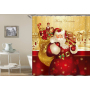 drop shipping High Quality Waterproof Bathroom Curtains Christmas Santa Claus Shower Curtain #