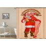 drop shipping High Quality Waterproof Bathroom Curtains Christmas Santa Claus Shower Curtain #