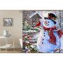 drop shipping High Quality Waterproof Bathroom Curtains Christmas Santa Claus Shower Curtain #