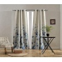 sinicism blue and white porcelain pattern room darkening window curtains