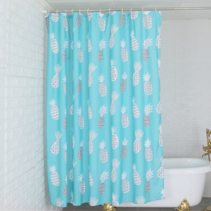 Ensemble de rideau de douche épais et imperméable pour salle de bain, rideau de douche à tige droite sans perforation pour salle de bain/